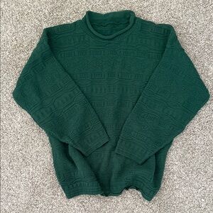 Green Grandpa Sweater